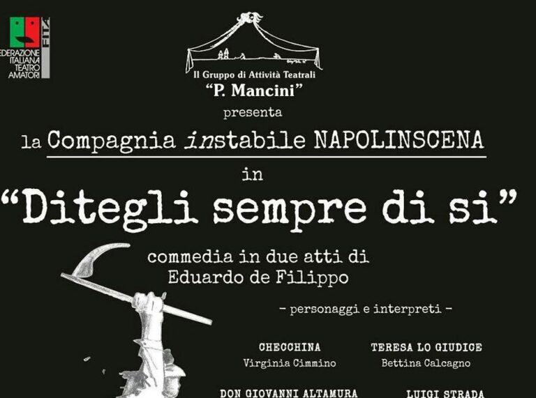 Fasano Ridens 2017: in scena 'Ditegli sempre di sì' di Eduardo De Filippo - Osservatorio Fasano