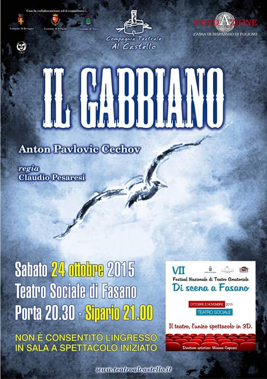 ‘Il Gabbiano’ di Cechov per il festival teatrale ‘Di scena a Fasano’ 'Il Gabbiano' di Cechov per il festival teatrale 'Di scena a Fasano' - Osservatorio Fasano