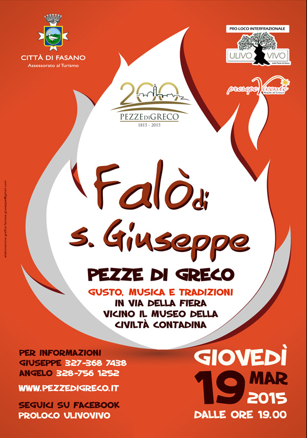 Torna il gran falò di San Giuseppe a Pezze di Greco Torna il gran falò di San Giuseppe a Pezze di Greco - Osservatorio Fasano