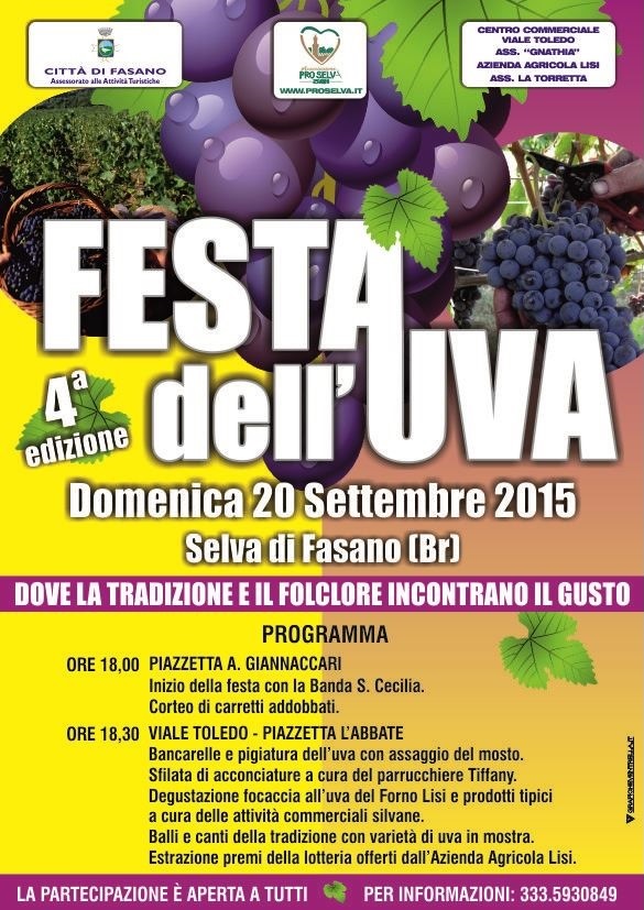 Torna alla Selva di Fasano la festa dell’uva Torna alla Selva di Fasano la festa dell'uva - Osservatorio Fasano