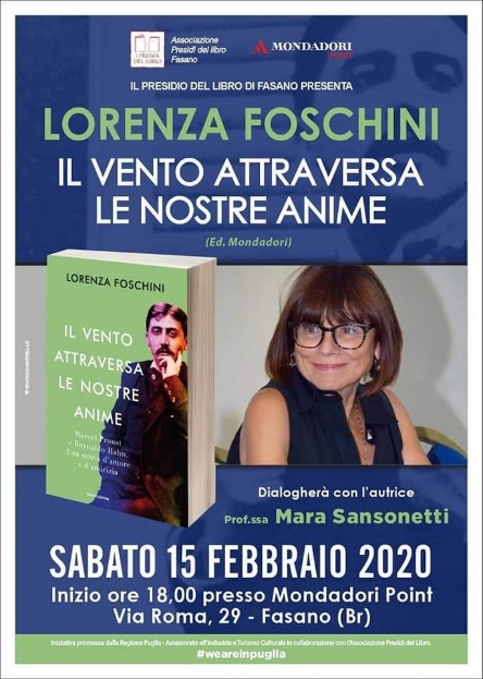 Lorenza Foschini questa sera ‘Il vento attraversa le nostre anime’ Lorenza Foschini questa sera 'Il vento attraversa le nostre anime' - Osservatorio Fasano