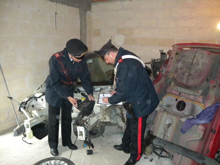 Sequestrati a Pezze di Greco pezzi di automobili rubate LE FOTO Sequestrati a Pezze di Greco pezzi di automobili rubate LE FOTO - Osservatorio Fasano