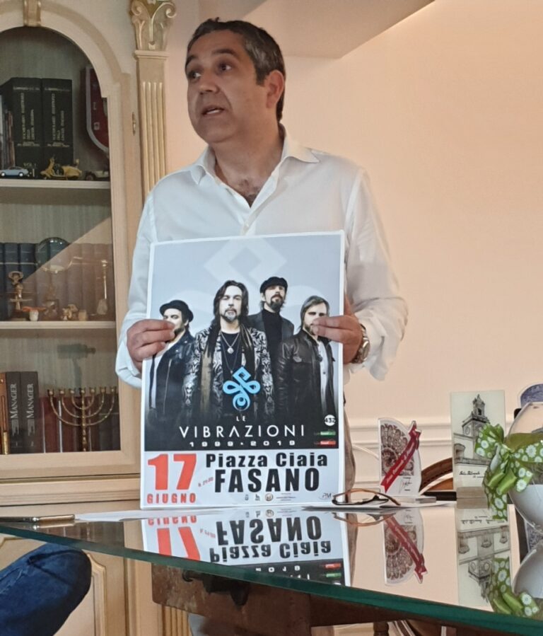 Le Vibrazioni a sostituire gli Stadio per il concerto conclusivo della Festa Patronale - Osservatorio Fasano