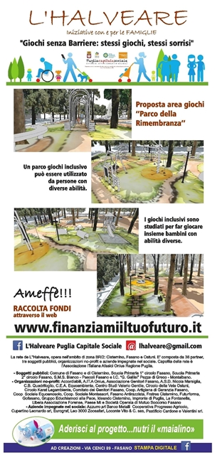 Raccolta fondi ‘Ameffè’: chiusa la campagna di crowdfunding Raccolta fondi 'Ameffè': chiusa la campagna di crowdfunding - Osservatorio Fasano