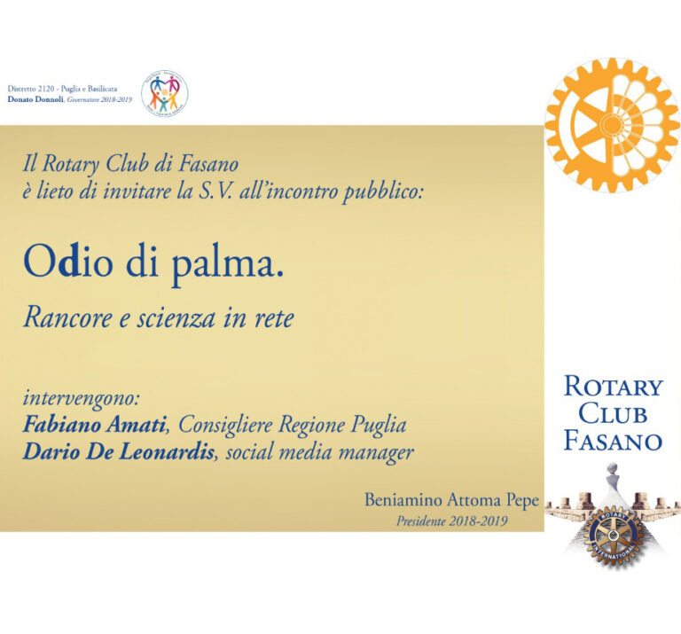 Odio di palma. Rancore e scienza in rete. - Osservatorio Fasano