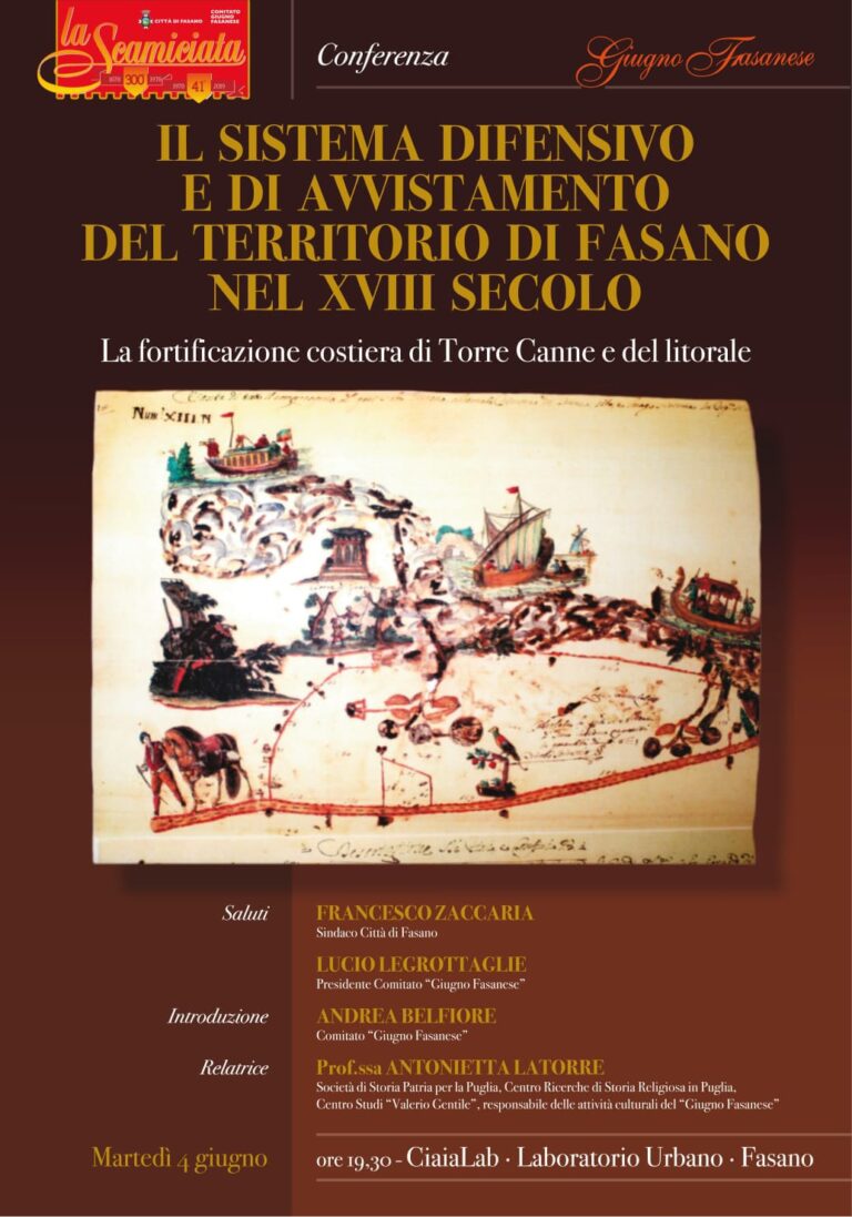 Le manifestazioni culturali dell'edizione 2019 del Giugno Fasanese - Osservatorio Fasano