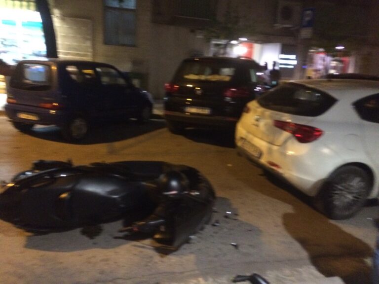 Moto contro auto in centro: ferito 38enne fasanese - Osservatorio Fasano