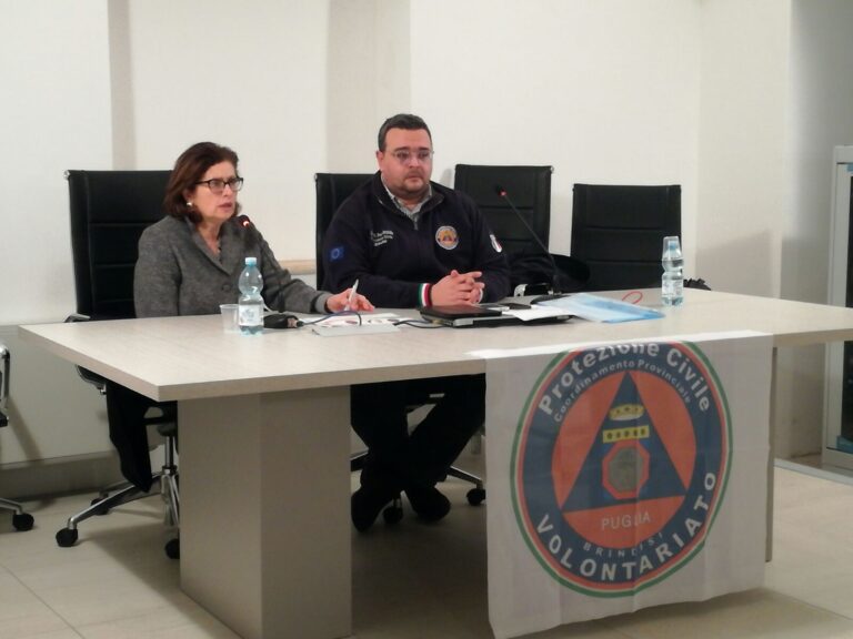 Potenziate le attrezzature del Coordinamento provinciale di Protezione Civile - Osservatorio Fasano