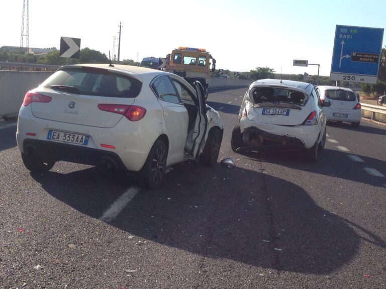Incidente sulla Statale 16 nei pressi di Monopoli: ferito fasanese - Osservatorio Fasano
