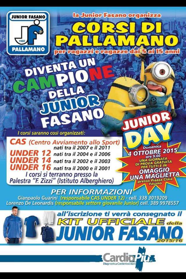 Trasferta laziale per la Junior Fasano Trasferta laziale per la Junior Fasano - Osservatorio Fasano