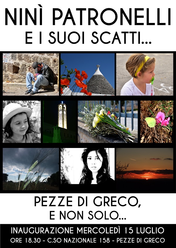 A Pezze di Greco in mostra gli scatti del fotografo Ninì Patronelli A Pezze di Greco in mostra gli scatti del fotografo Ninì Patronelli - Osservatorio Fasano