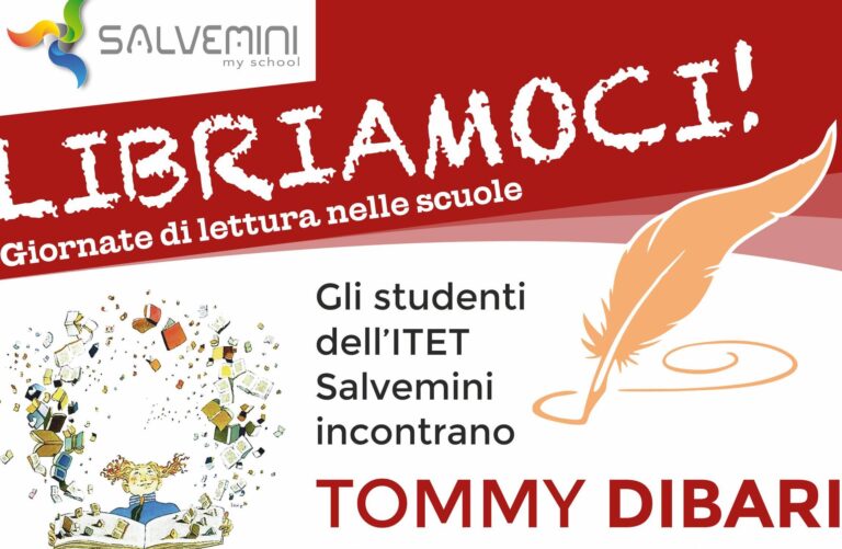 Tommy Dibari al Salvemini di Fasano per 'Libriamoci' - Osservatorio Fasano