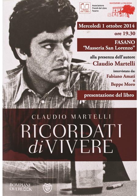 Claudio Martelli presenta il suo ultimo libro a Masseria San Lorenzo Claudio Martelli presenta il suo ultimo libro a Masseria San Lorenzo - Osservatorio Fasano