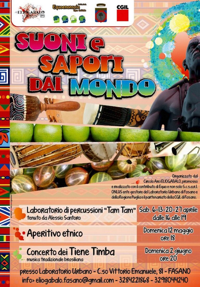 Suoni e sapori dal mondo - Osservatorio Fasano