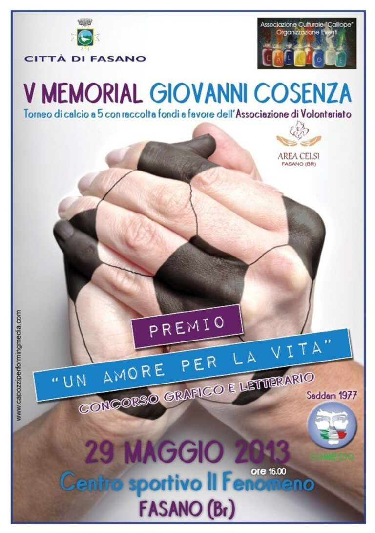Un concorso ed un torneo in memoria di Giovanni Cosenza Un concorso ed un torneo in memoria di Giovanni Cosenza - Osservatorio Fasano