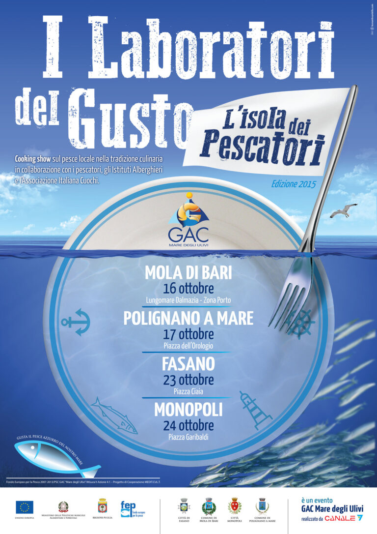 Si presentano gli eventi Gac de 'I Laboratori del Gusto': il 23 ottobre tappa a Fasano - Osservatorio Fasano