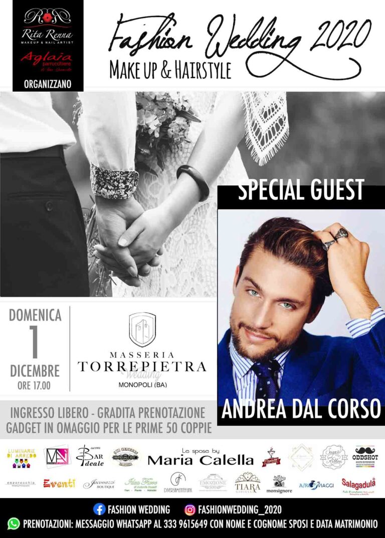 Fashion Wedding 2020 a Masseria TorrePietra - Osservatorio Fasano