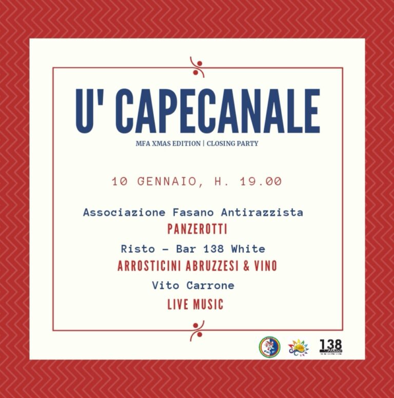 MFA: chiusura con 'U'Capecanale' - Osservatorio Fasano