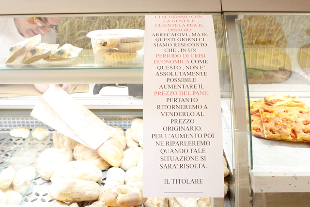 A Fasano spunta anche il panificatore pentito: niente aumento del pane A Fasano spunta anche il panificatore pentito: niente aumento del pane - Osservatorio Fasano