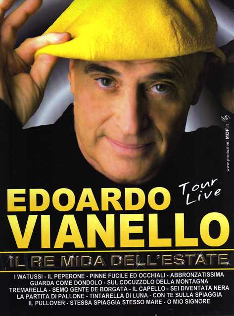 Il cantante Edoardo Vianello si esibirà in un concerto al teatro Kennedy Il cantante Edoardo Vianello si esibirà in un concerto al teatro Kennedy - Osservatorio Fasano