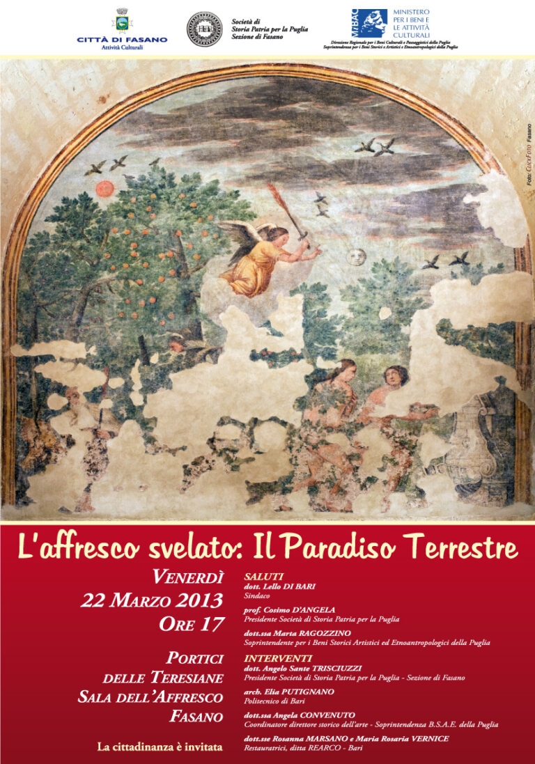 L'affresco svelato: il paradiso terrestre - Osservatorio Fasano