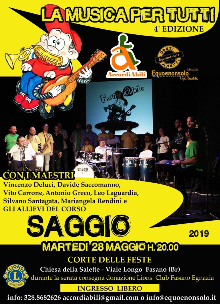 4ª edizione ‘La musica per tutti’ 4ª edizione 'La musica per tutti' - Osservatorio Fasano