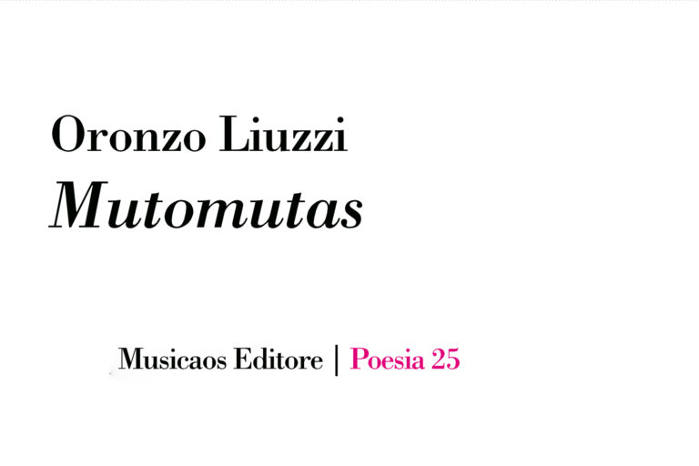 'Mutomutas', la nuova raccolta di Oronzo Liuzzi - Osservatorio Fasano