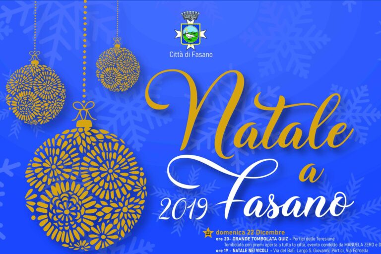 Modificato il programma di accensione luminarie in segno di solidarietà al Ciporti - Osservatorio Fasano
