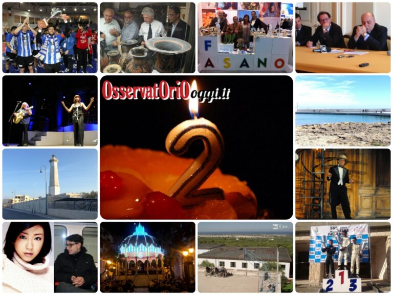 Buon compleanno OsservatorioOggi.it: due anni di verità e di notizie a Fasano - Osservatorio Fasano