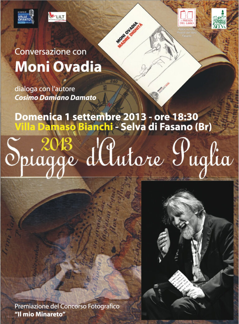Al Minareto ospite l'attore-scrittore Moni Ovadia - Osservatorio Fasano