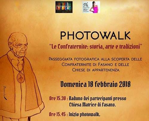 L’associazione Calliope organizza un ‘photowalk’ sulle Confraternite di Fasano L'associazione Calliope organizza un 'photowalk' sulle Confraternite di Fasano - Osservatorio Fasano