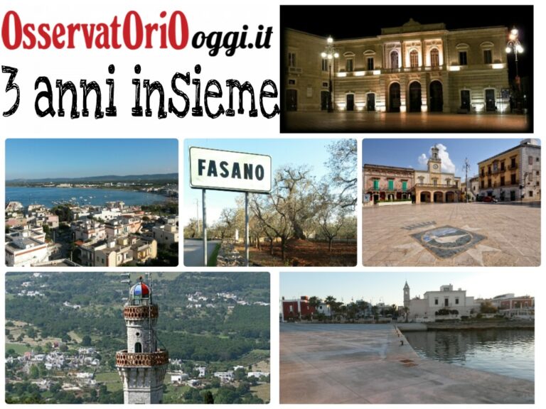 Buon compleanno OsservatorioOggi.it: da tre anni le nostre notizie nella vostra quotidianità - Osservatorio Fasano