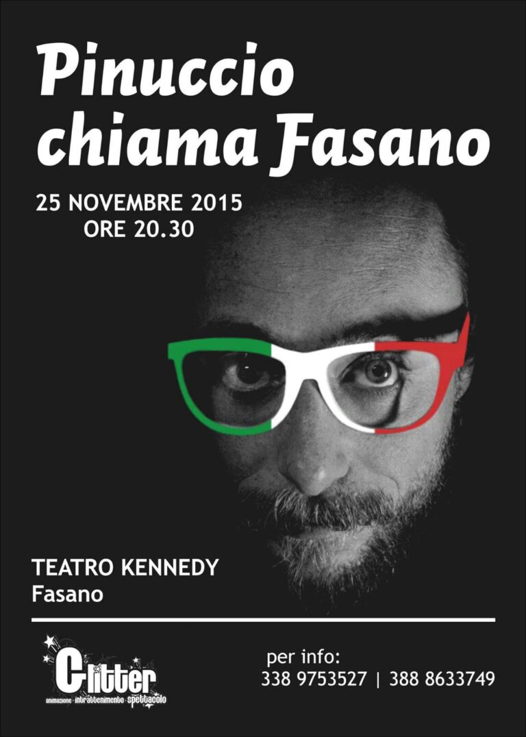 'Pinuccio chiama Fasano': si va verso il tutto esaurito - Osservatorio Fasano