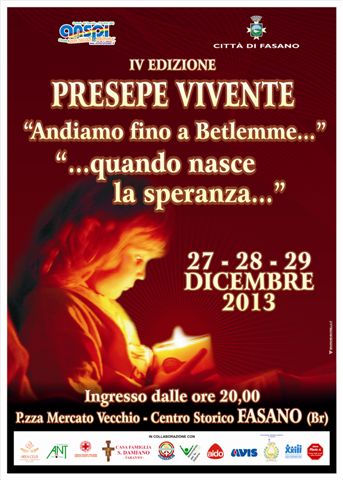 Tre serate con il presepe vivente dell’Anspi Teatro di Fasano Tre serate con il presepe vivente dell'Anspi Teatro di Fasano - Osservatorio Fasano
