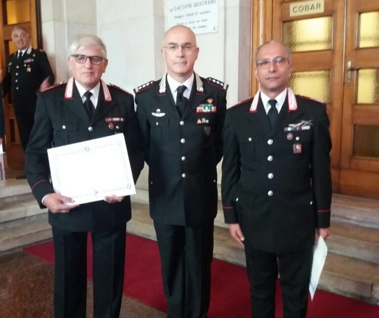 Medaglia mauriziana per i luogotenenti Piero Pugliese e Giuseppe Cisternino in servizio a Fasano - Osservatorio Fasano