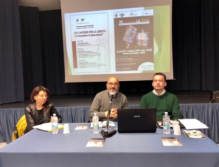 Settimana della Fede: Le dipendenze come problema sociale - Osservatorio Fasano