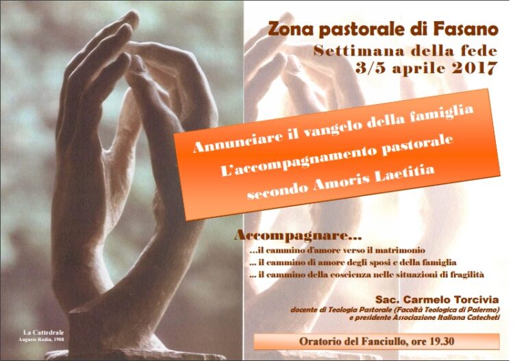 Al via a Fasano la Settimana della Fede 2017 - Osservatorio Fasano