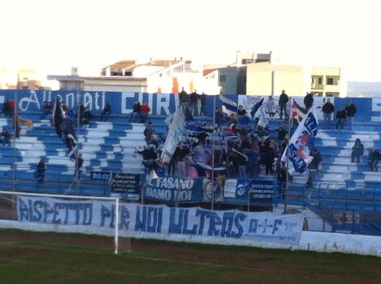 Pochi biglietti a disposizione e i tifosi del Fasano rinunciano alla trasferta di Avetrana - Osservatorio Fasano