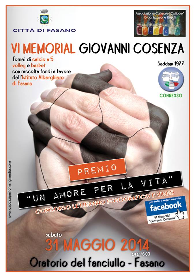 A Fasano il VI memorial per Giovanni Cosenza A Fasano il VI memorial per Giovanni Cosenza - Osservatorio Fasano