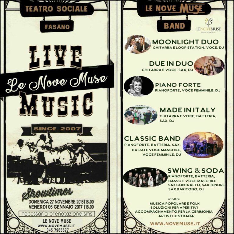 Al Teatro Sociale di Fasano un evento dedicato ai futuri sposi Al Teatro Sociale di Fasano un evento dedicato ai futuri sposi - Osservatorio Fasano