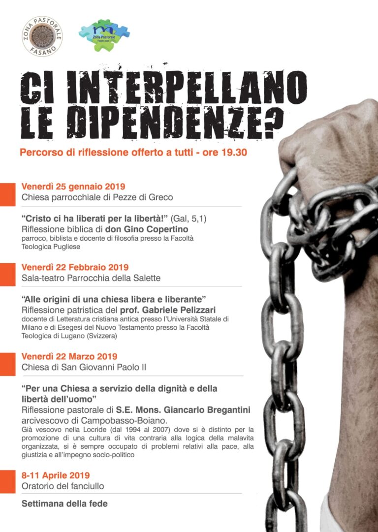 Ci interpellano le dipendenze? - Osservatorio Fasano