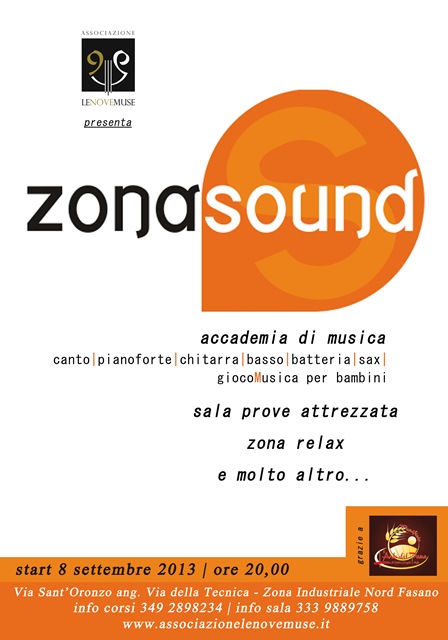 L’associazione ‘Le Nove Muse’ inaugura ZonaSound L'associazione 'Le Nove Muse' inaugura ZonaSound - Osservatorio Fasano