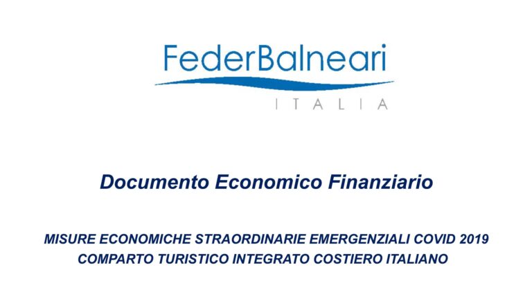 Federbalneari scrive a Conte e la sezione di Fasano chiede un consiglio monotematico Federbalneari scrive a Conte e la sezione di Fasano chiede un consiglio monotematico - Osservatorio Fasano