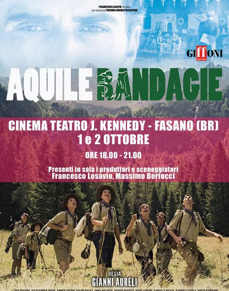 Il film ‘Aquile Randagie’ sarà proiettato al Kennedy Il film 'Aquile Randagie' sarà proiettato al Kennedy - Osservatorio Fasano