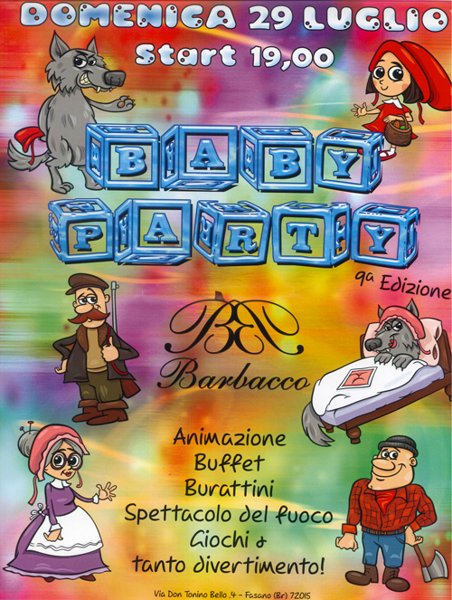 Baby Party di beneficenza al Barbacco Baby Party di beneficenza al Barbacco - Osservatorio Fasano