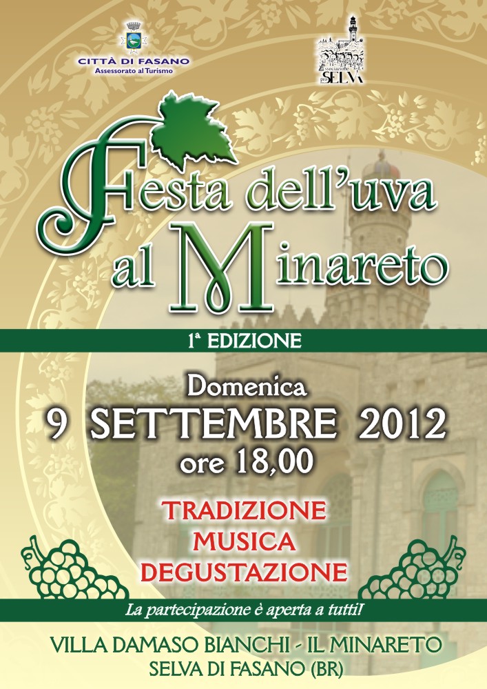 Festa dell’uva al Minareto Festa dell'uva al Minareto - Osservatorio Fasano