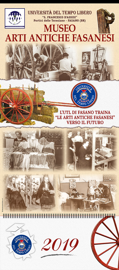 L’Artigianato fasanese nel calendario 2019 dell’UTL L'Artigianato fasanese nel calendario 2019 dell'UTL - Osservatorio Fasano