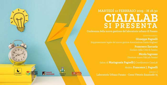 La nuova veste del Laboratorio Urbano di Fasano: il ‘CiaiaLab’ La nuova veste del Laboratorio Urbano di Fasano: il 'CiaiaLab' - Osservatorio Fasano