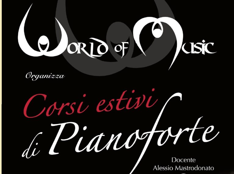 La Scuola ‘World of Music’ organizza corsi estivi di pianoforte La Scuola 'World of Music' organizza corsi estivi di pianoforte - Osservatorio Fasano
