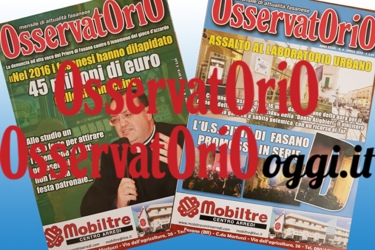 Osservatorio e Osservatoriooggi.it puntano sulla linea giovane - Osservatorio Fasano